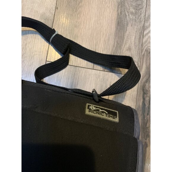 Harley Davidson Black Roll Up Fold Up Travel Picnic Time Blanket Carrier - Picture 4 of 7